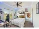 Inviting bedroom with bright lighting, unique decor, and a relaxing atmosphere at 357 Old Driver Rd, Whitesburg, GA 30185