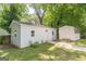 Backyard featuring a shed with green siding and a detached storage building at 1446 Westmont Sw Rd, Atlanta, GA 30311