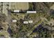 Overhead view of property lines showing the home, shed, screened porch, shop, and carport at 2164 Old Rex Morrow Rd, Morrow, GA 30260