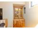 Charming built-in cabinet with wooden construction and glass door shelves at 148 Lakeside Dr, Peachtree City, GA 30269