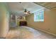 Finished basement with tile flooring offers additional living space and a stairway access at 3681 Chestnut Lake Ct, Jonesboro, GA 30236