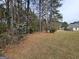 A tranquil backyard featuring towering trees and lush greenery, providing shade and privacy at 164 Turner Creek Dr, Hampton, GA 30228
