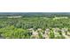 An aerial view of the community with mature trees and landscaping at 320 Silverbell Ln, Sharpsburg, GA 30277