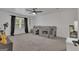 Bright bedroom boasts unique loft bed, modern ceiling fan, and large window bringing in lots of natural light at 425 Birkdale Dr, Fayetteville, GA 30215