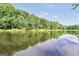 View of pond with calm water and trees in the background at 123 Eva Ln, Stockbridge, GA 30281