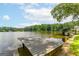 Picturesque lake view featuring a private dock for relaxing by the water at 1919 Lake Lucerne Sw Way, Lilburn, GA 30047