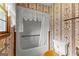 White tub with vintage-style shower curtain, window and matching wallpaper at 110 Mourning Dove S Dr, Fayetteville, GA 30215