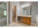 Bathroom vanity with sink, tile floor, and toilet room at 1735 Deer Crossing Cir, Jonesboro, GA 30236