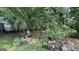 Green backyard featuring various plants and foliage, perfect for gardening enthusiasts at 8436 Magnolia Dr, Jonesboro, GA 30238