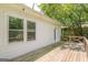 Spacious wooden deck adjacent to the house, ideal for outdoor dining and entertaining at 1493 Vesta Ave, Atlanta, GA 30337