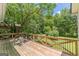 Spacious wooden deck with railings overlooking the backyard at 1493 Vesta Ave, Atlanta, GA 30337