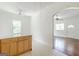 Bright kitchen with a center island connects seamlessly to the dining area and living room at 1493 Vesta Ave, Atlanta, GA 30337