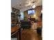 Comfortable living space featuring hardwood floors, fireplace, and ample seating at 259 Independence Dr, Jonesboro, GA 30238