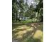 A cozy home surrounded by a lush, green yard and tall trees providing ample shade and privacy at 4688 Brice Dr, Union City, GA 30291