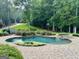 Stunning backyard pool area with lush greenery and a relaxing spa at 7970 Berea Rd, Winston, GA 30187