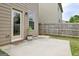A patio with a wooden fence for privacy at 529 Dasheill Ln, Atlanta, GA 30349