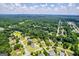 Extensive aerial perspective showing the neighborhood's dense tree cover and sprawling residential streets at 11 Chad Ct, Mcdonough, GA 30253