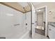Clean bathroom with white shower-tub combo at 11 Chad Ct, Mcdonough, GA 30253
