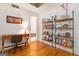Office space with hardwood flooring, open shelving, desk, and natural light at 1166 Virginia Avenue Northeast Ne Ave # 8, Atlanta, GA 30306