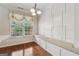 Bright dining area with a window seat, and decorative wall paneling at 1278 Discover Green Lane Ln # 7, Mableton, GA 30126
