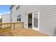 A view of the back deck showing access to the interior at 1939 Van Allen Ct, Dacula, GA 30019
