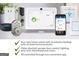 Smart home technology featuring a video doorbell, garage door control, lighting, door lock, thermostat and voice at 1939 Van Allen Ct, Dacula, GA 30019