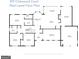Main level floor plan showing kitchen, dining room, living room, bedrooms and baths at 591 Clubwood Ct, Marietta, GA 30068