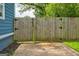 Backyard featuring a wood fence separating the house from the rest of the yard at 1821 Clearwater, Marietta, GA 30067