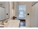 Bathroom with new fixtures, sink, and decor at 1821 Clearwater, Marietta, GA 30067