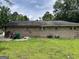 The home's rear exterior with functional AC units and a lush backyard at 3929 Rockey Valley Dr, Conley, GA 30288