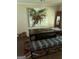 A modern living room is decorated with an abstract painting and decorative furniture at 276 Colewood Nw Way, Atlanta, GA 30328