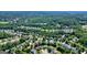 A birds-eye view reveals the attractive suburban setting with mature trees and well-maintained homes at 6665 Flagstone Ct # 918, Cumming, GA 30028