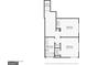 Upstairs floor plan features 2 bedrooms, a bathroom and a utility room at 686 Shore Ln, Lithonia, GA 30058