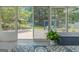 Large sliding glass doors offering a scenic view of the backyard and patio at 308 Larkspur Turn, Peachtree City, GA 30269