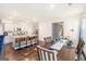 Modern kitchen with granite countertops, stainless steel appliances, and an open design at 12167 Conrad Cir, Hampton, GA 30228