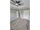 Bedroom featuring a ceiling fan and wood floors at 2587 Mead Ct, Jonesboro, GA 30236