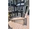 View from the deck of this three-story home featuring a charming courtyard at 2587 Mead Ct, Jonesboro, GA 30236