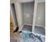 Unfinished laundry room area ready for appliances and utilities at 2587 Mead Ct, Jonesboro, GA 30236