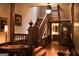 Foyer featuring wood staircase, decorative furnishings, and an inviting atmosphere at 53 Born St, Norcross, GA 30071