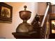 Close up of detailed wood staircase at 53 Born St, Norcross, GA 30071