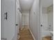 Hallway view showing access to bedrooms and bathroom at 470 Cornwallis Way, Fayetteville, GA 30214