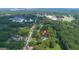 Aerial view of the neighborhood, showcasing proximity to amenities and the home's location at 357 W Hightower Trl, Social Circle, GA 30025