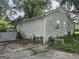 Exterior view of the back of the property with vinyl siding and a chain link fence at 443 Walker St, Villa Rica, GA 30180