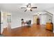 Large bonus room featuring hardwood floors and great natural lighting at 5585 Lavender Farms, Powder Springs, GA 30127