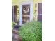 Close-up of front door, showing detailed entry with decorative wreath at 150 Ashley Dr, Fayetteville, GA 30214