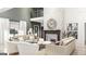 Elegant living room with a stone fireplace, high ceilings, and comfortable seating arrangements at Lot 1 Bohannon Drive # 1, Fairburn, GA 30213