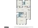 Upstairs floorplan showing bedrooms, baths, Gathering room, and primary suite with walk-in closet at 2384 Hastings Manor Ln, Hampton, GA 30228