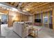 Partially finished basement space with a sofa, pool table, and television at 285 Acton Dr, Fayetteville, GA 30215
