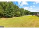 Spacious backyard with lush green lawn and mature trees creating a private and serene setting at 195 Berry Hill Ln, Tyrone, GA 30290