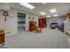 Basement boasting a spacious layout, ideal for a recreation room or additional living space at 2400 White Pine Ln, Mansfield, GA 30055